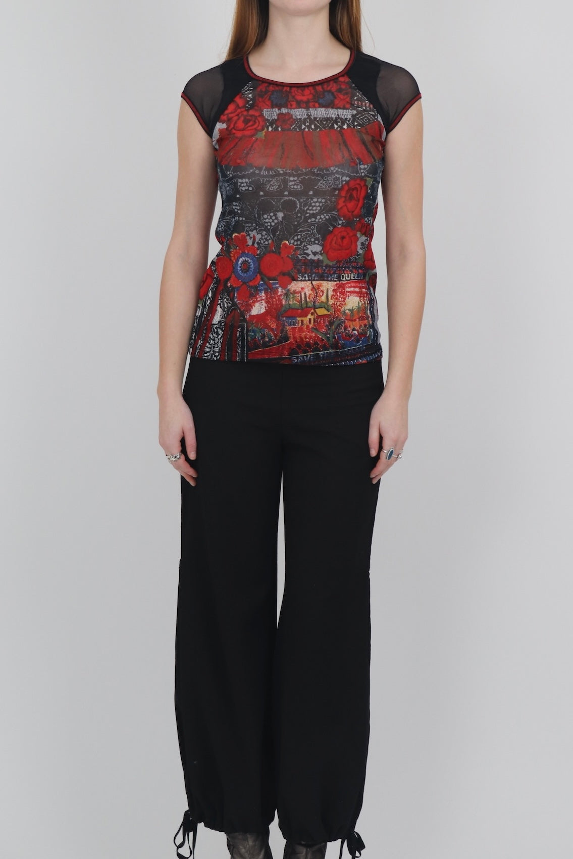 Save the Queen Mesh Top