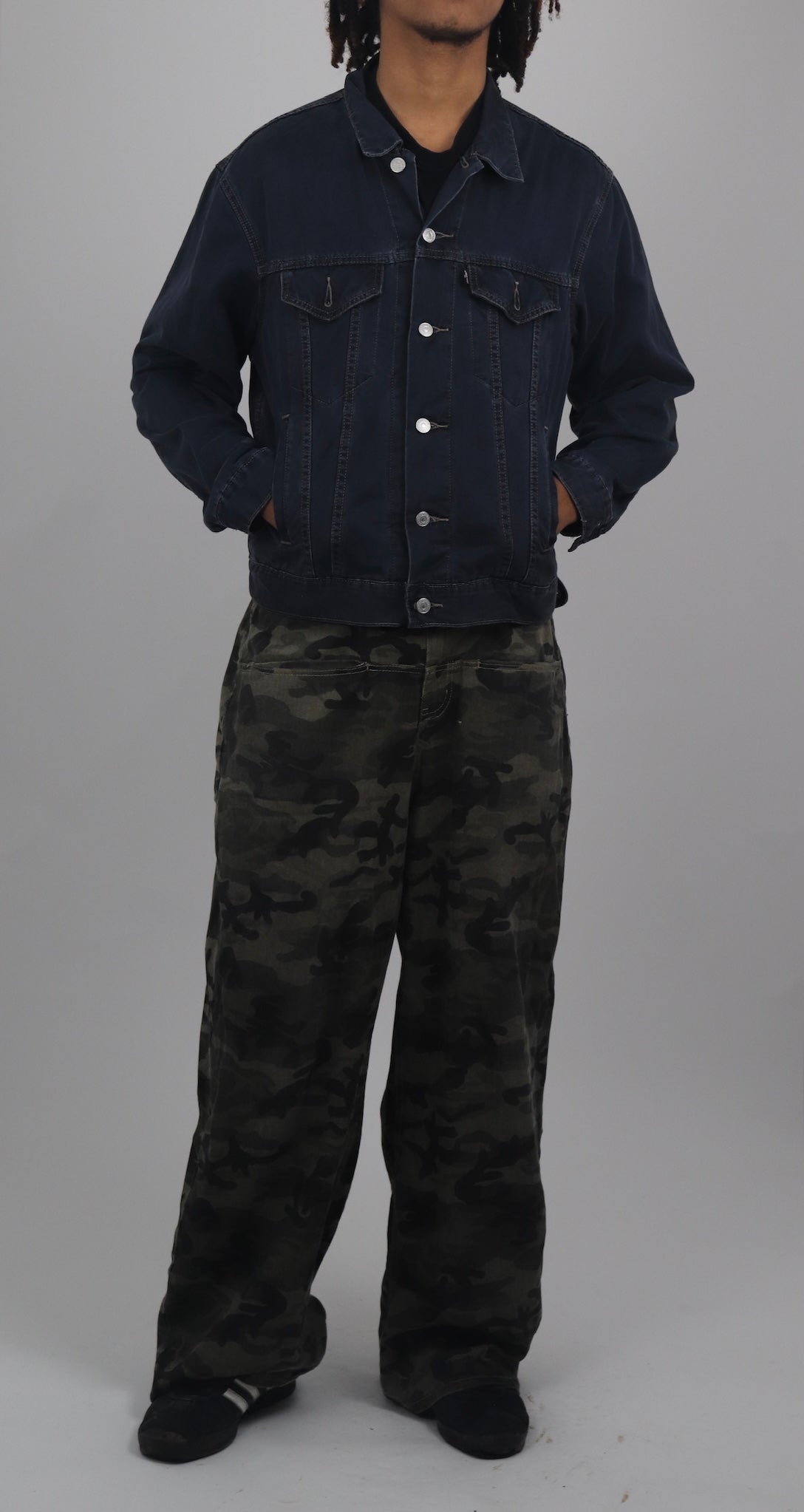 Levi’s Navy Boxy Fit Trucker Jacket