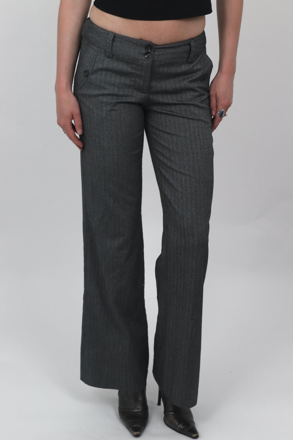 Clockhouse Grey Suit Trousers