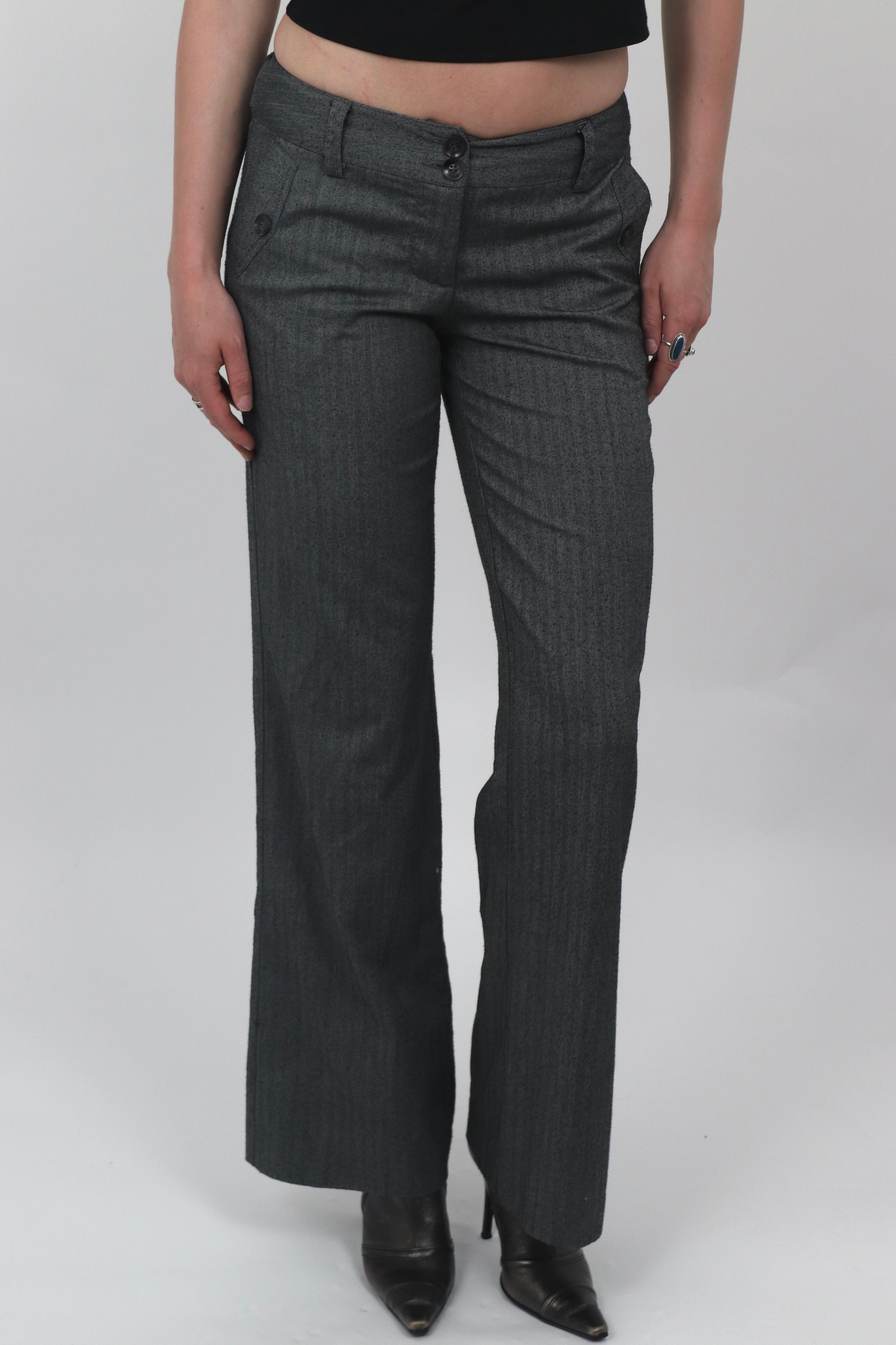Clockhouse Grey Suit Trousers