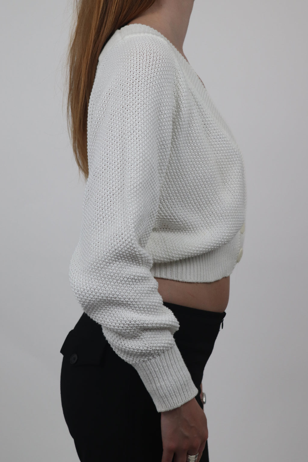Benetton Cropped Batwing Cardigan