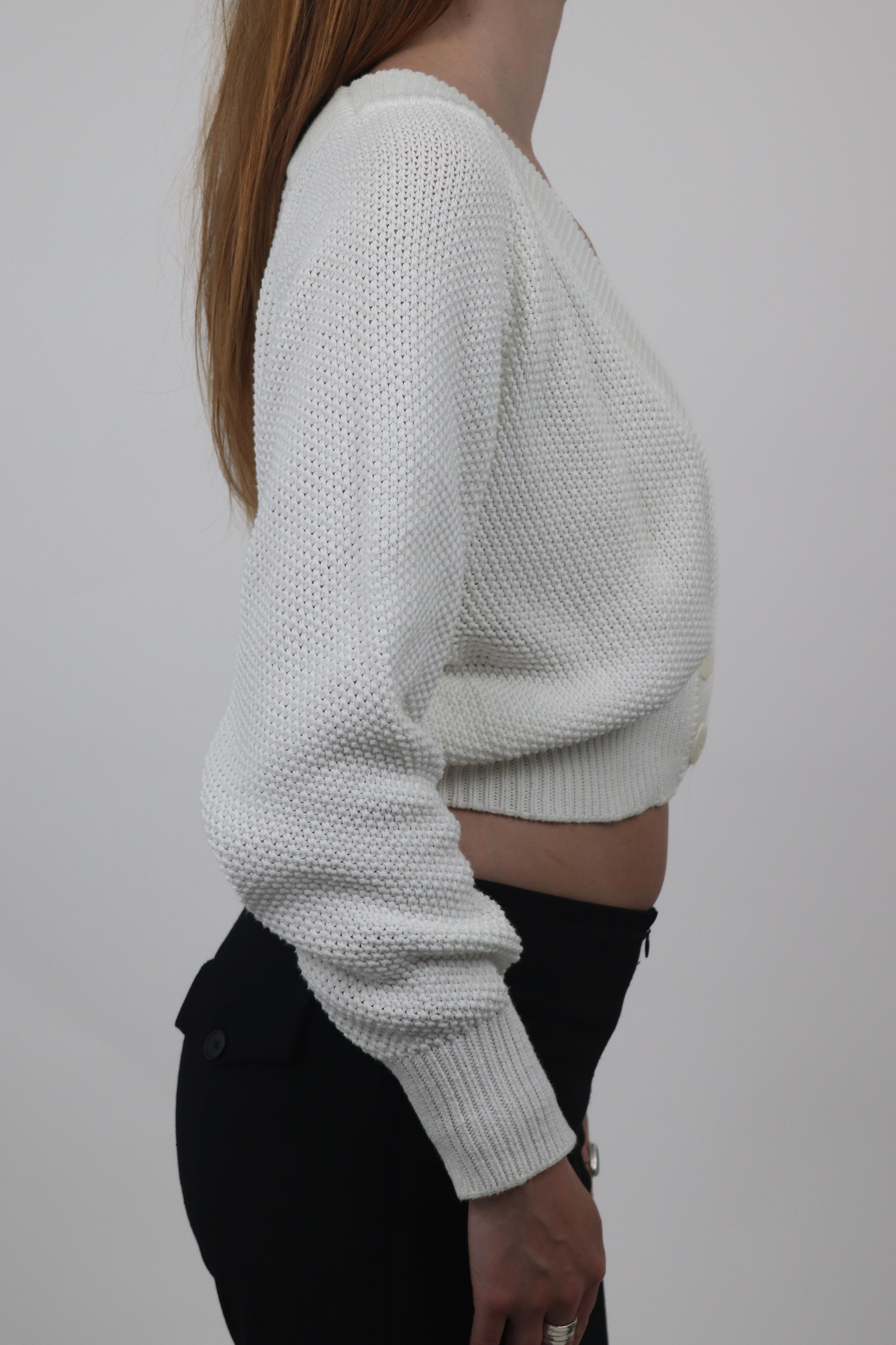 Benetton Cropped Batwing Cardigan