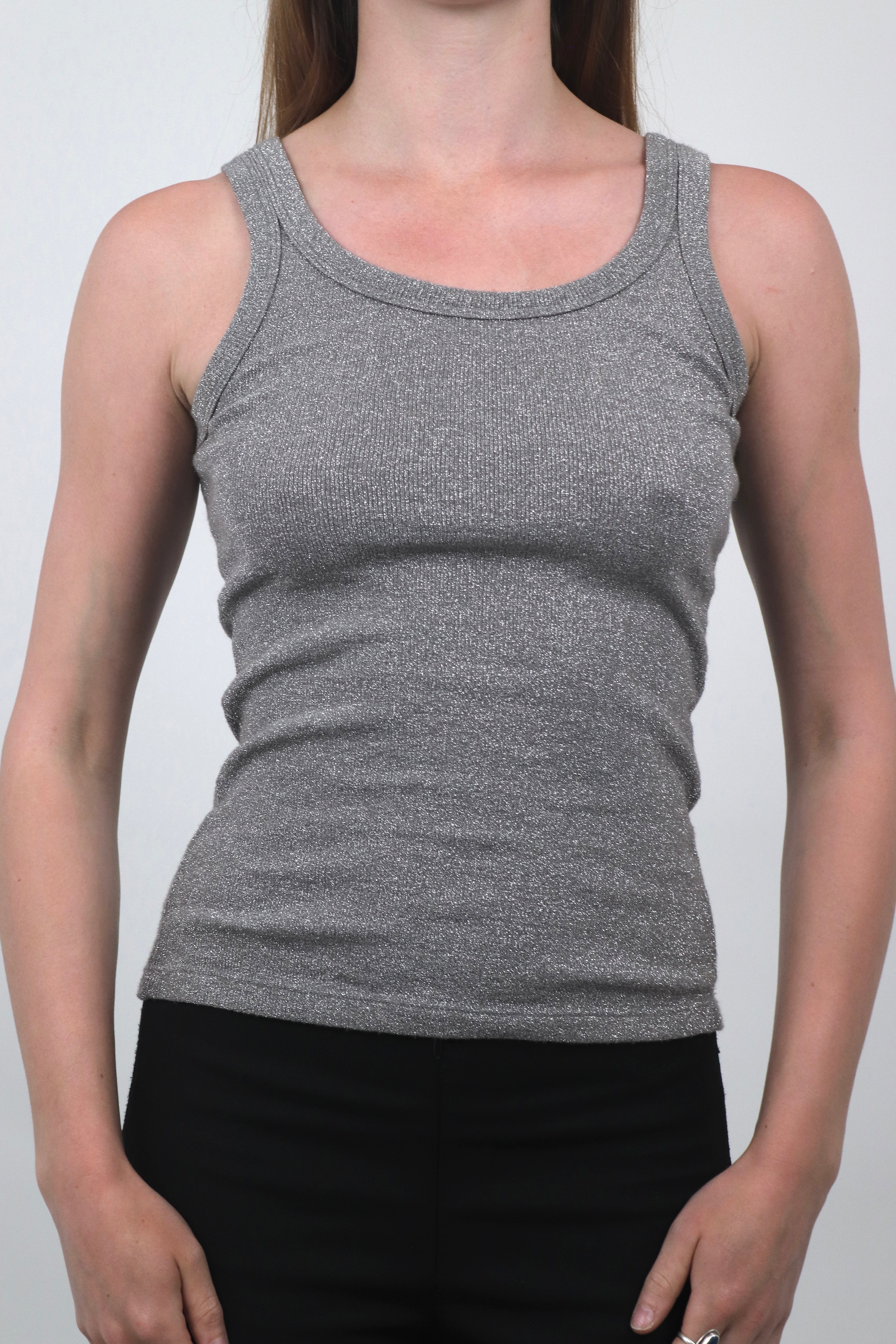 Dark Grey Glittery Tank
