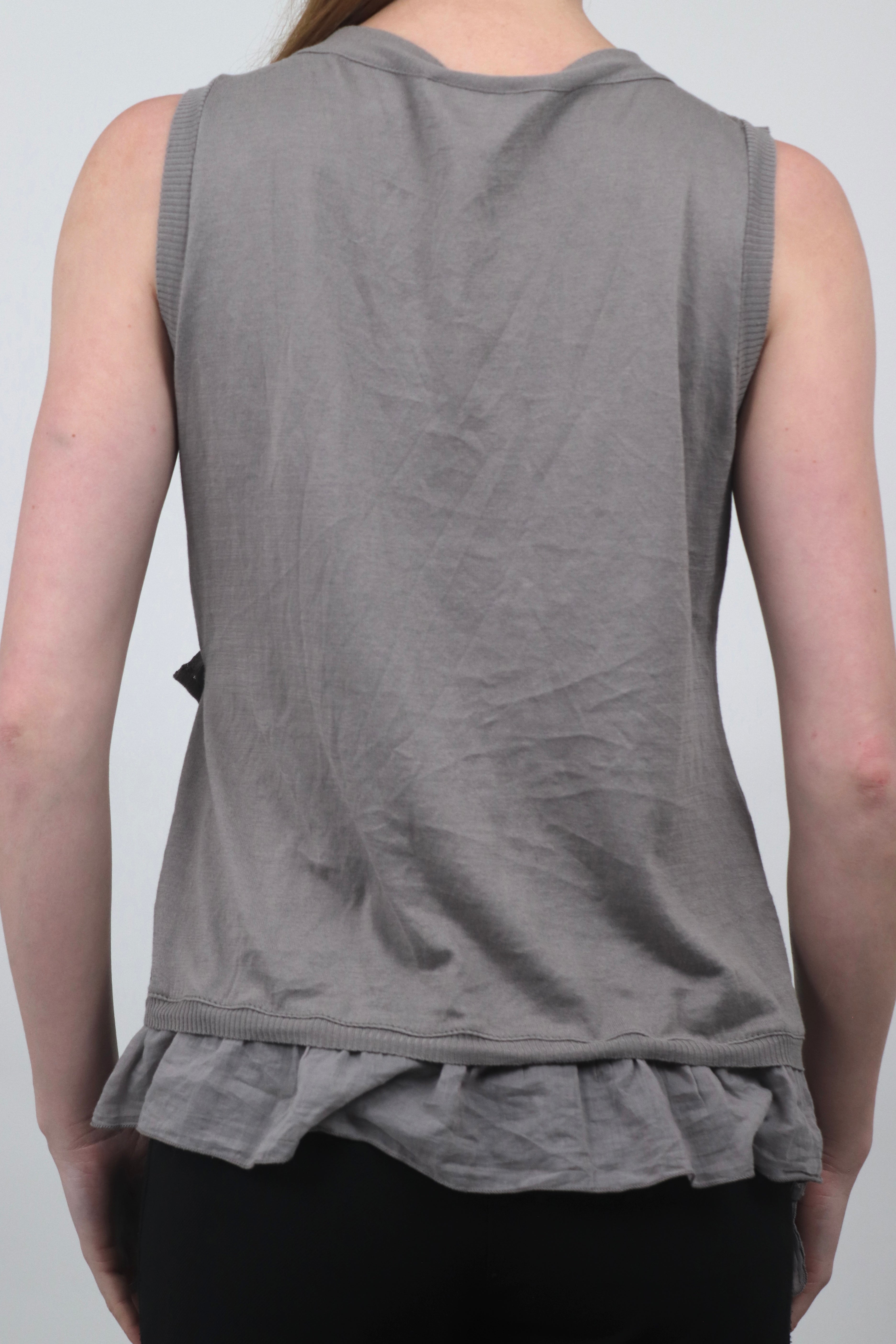 Oroblu Grey Wrap Top