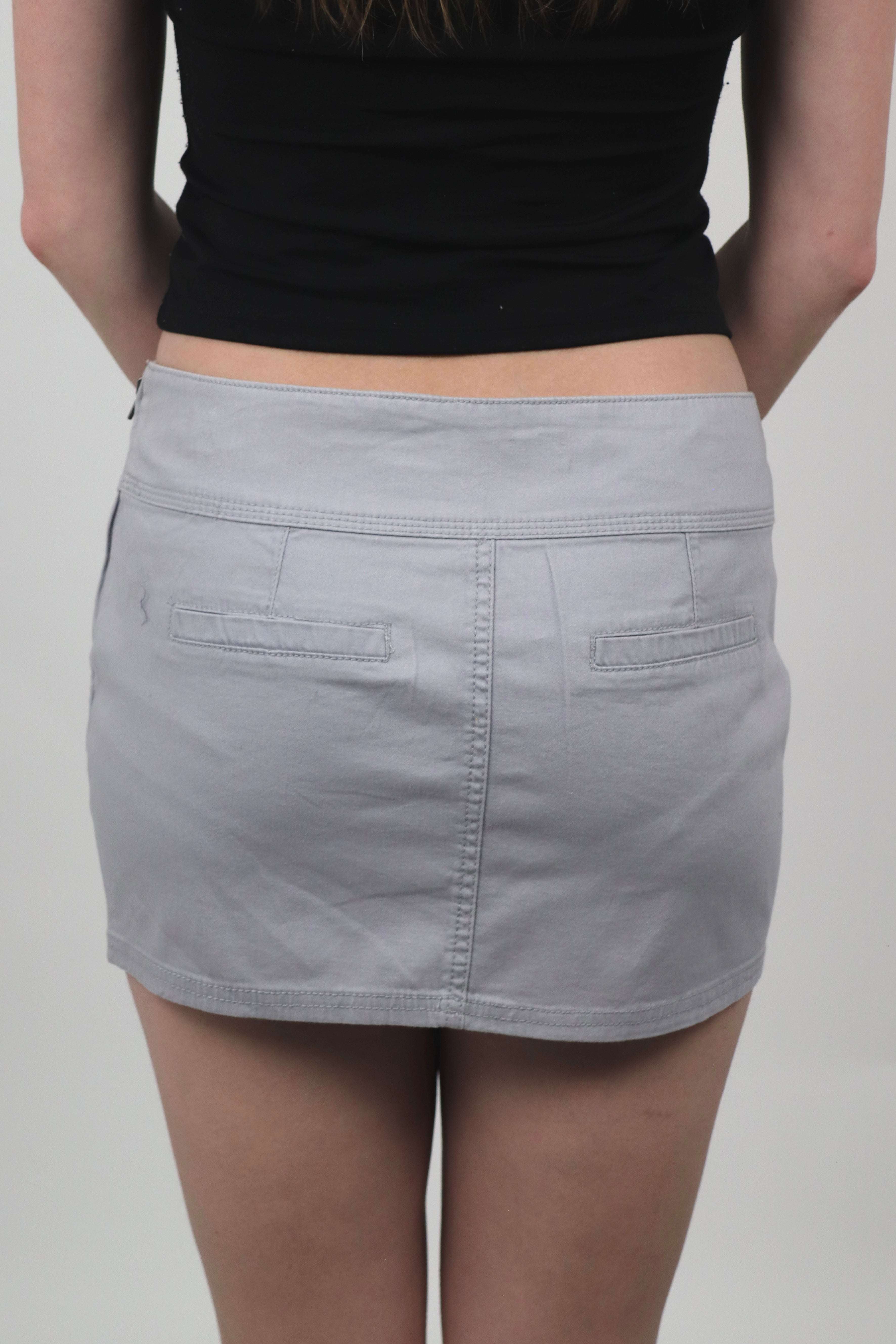 Terranova Grey Bow Mini Skirt