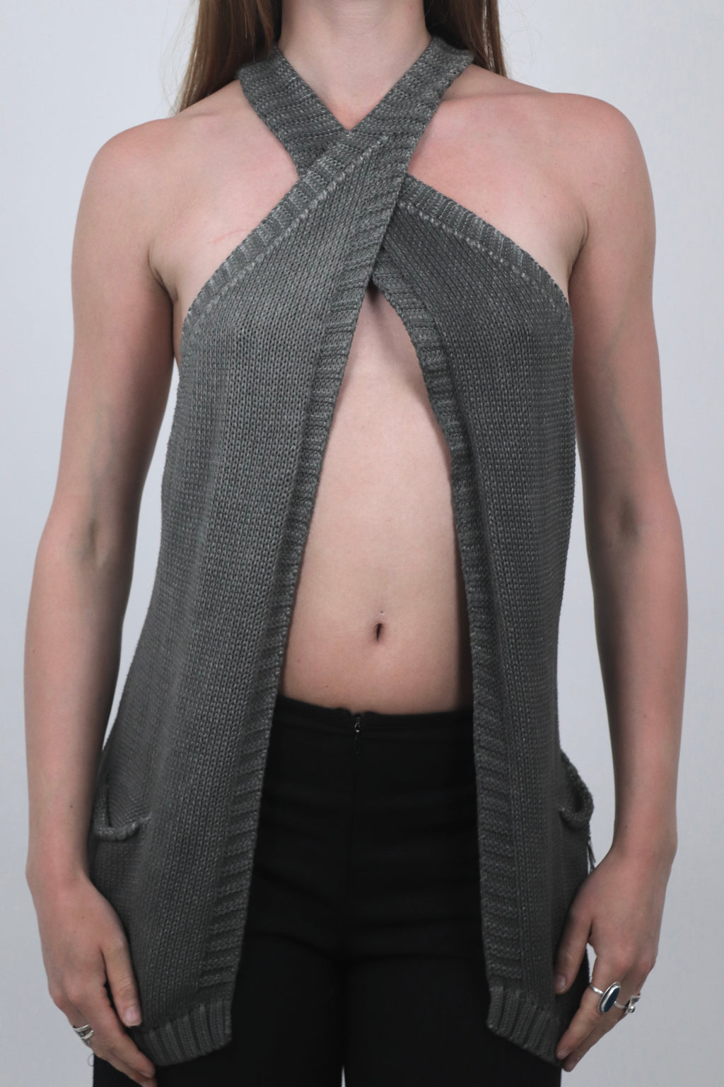 Cop Copine Knit Crossover Gilet
