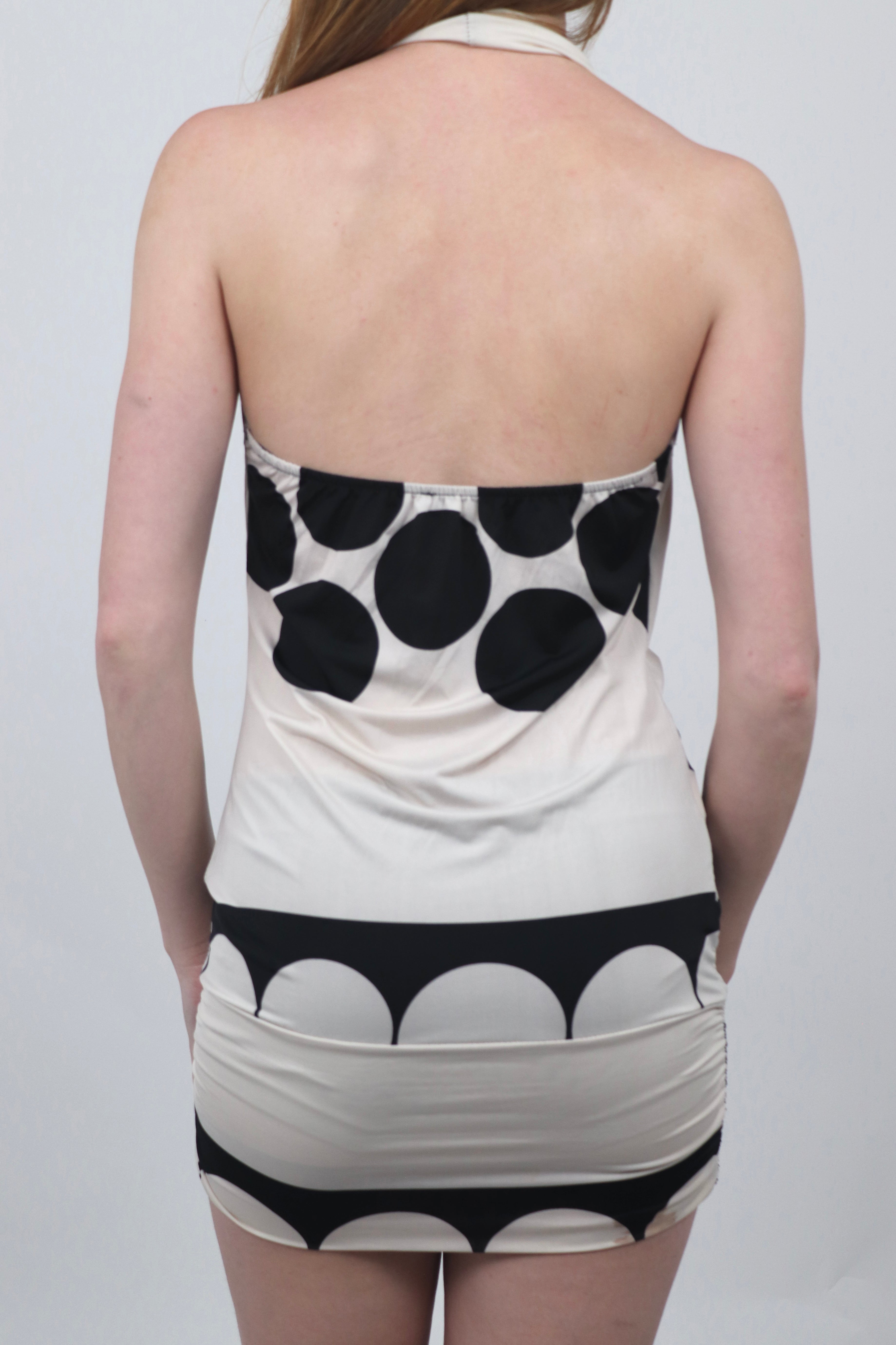 Polka Dot Draped Dress/Top