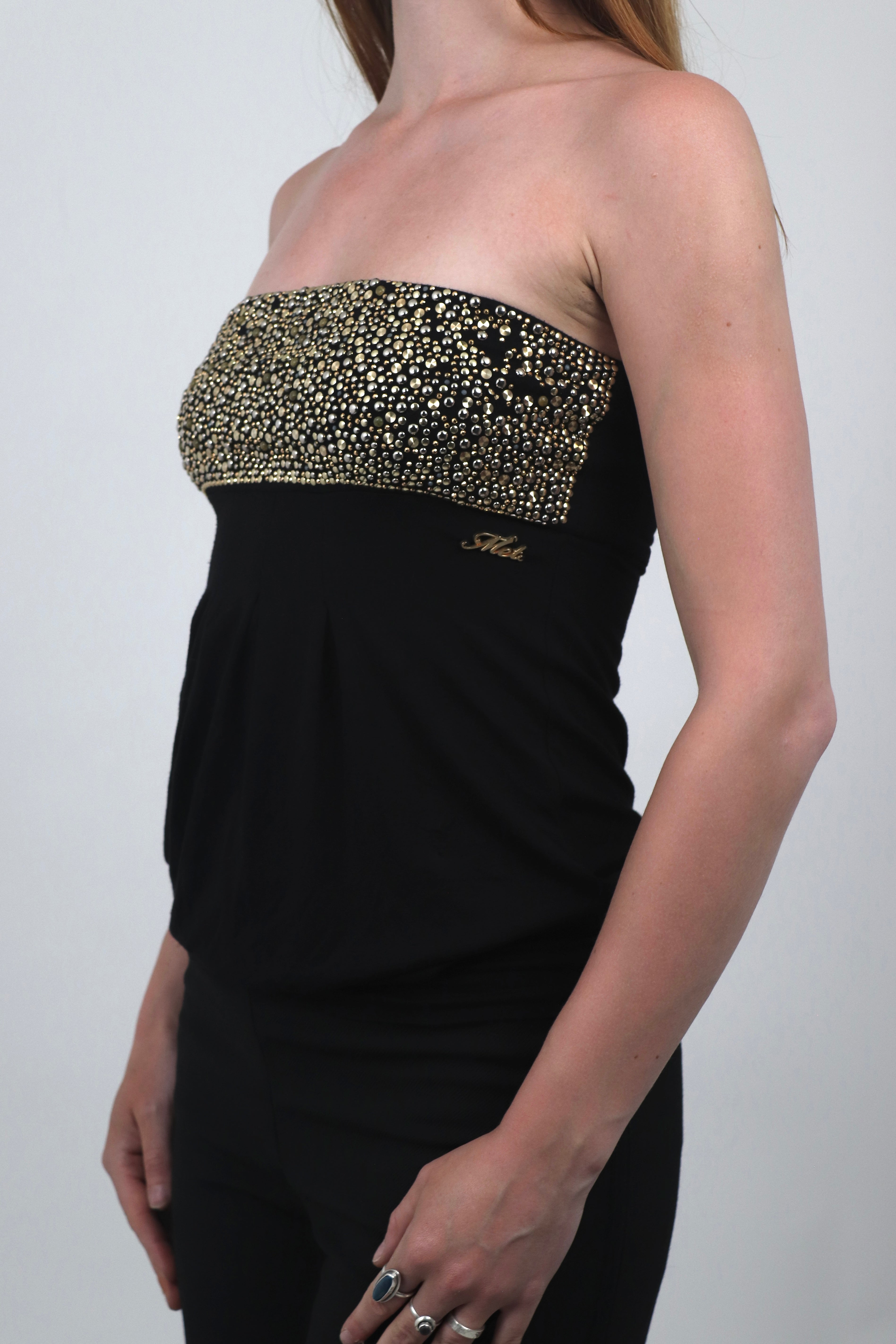 Diamanté Jersey Bandeau Top
