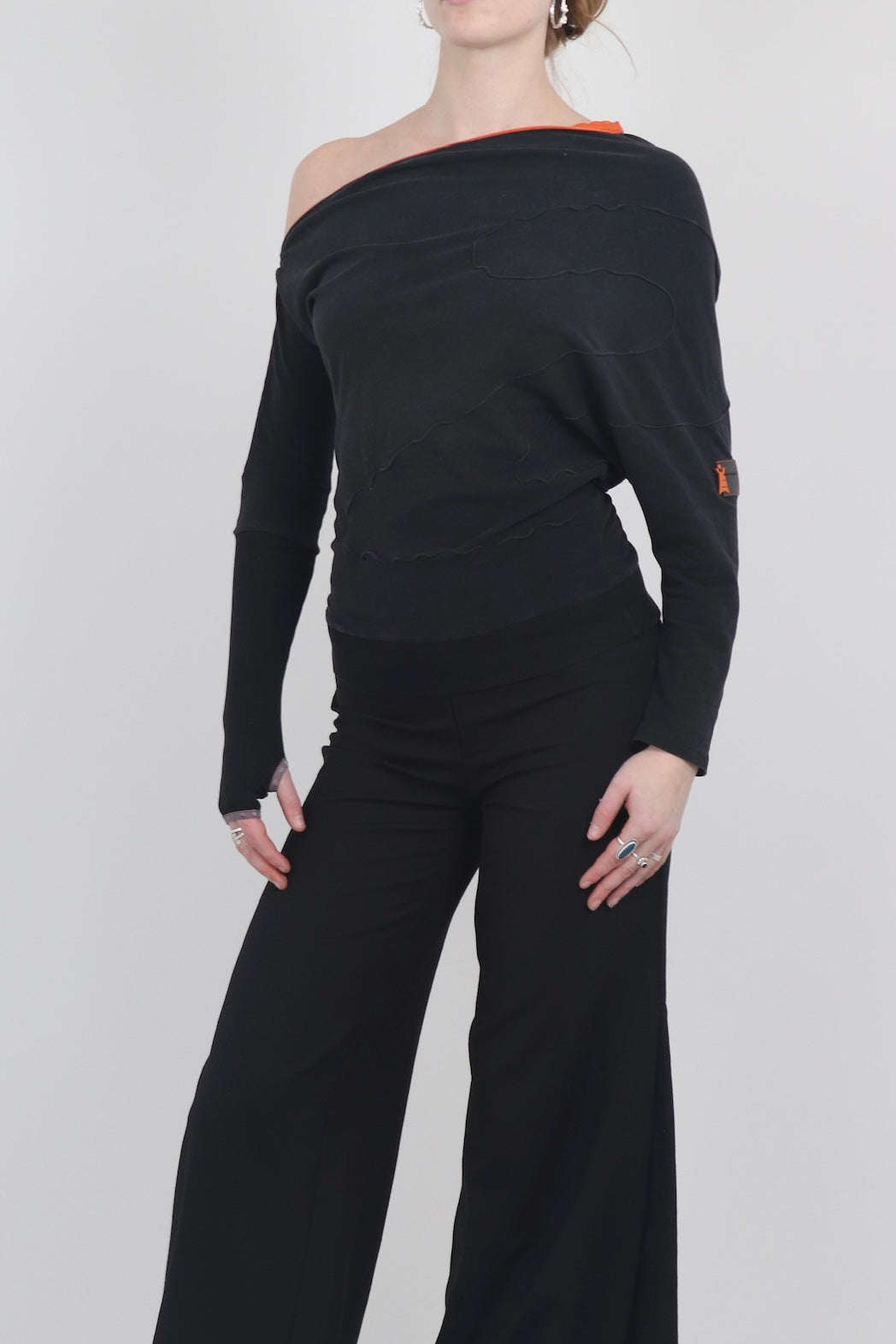 Cop Copine Long-Sleeve Asymmetric Top
