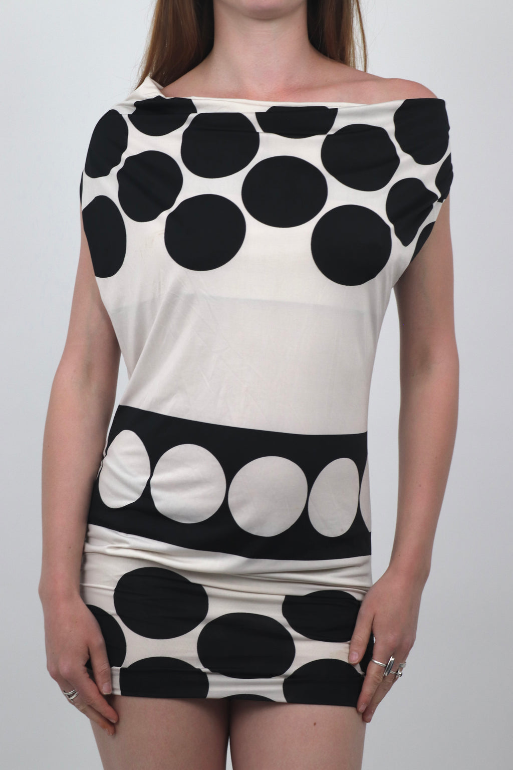 Polka Dot Draped Dress/Top