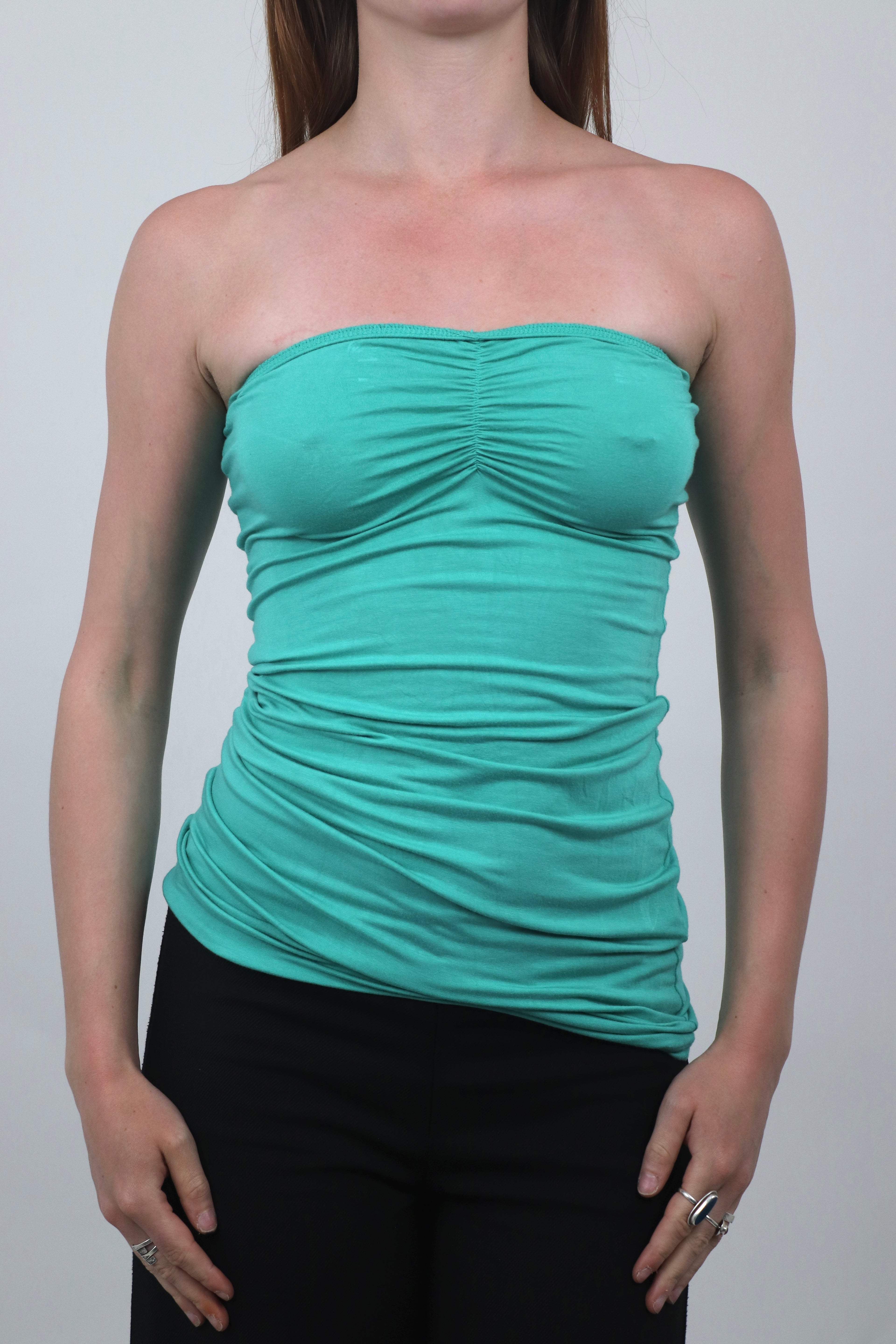Turquoise Bandeau Top