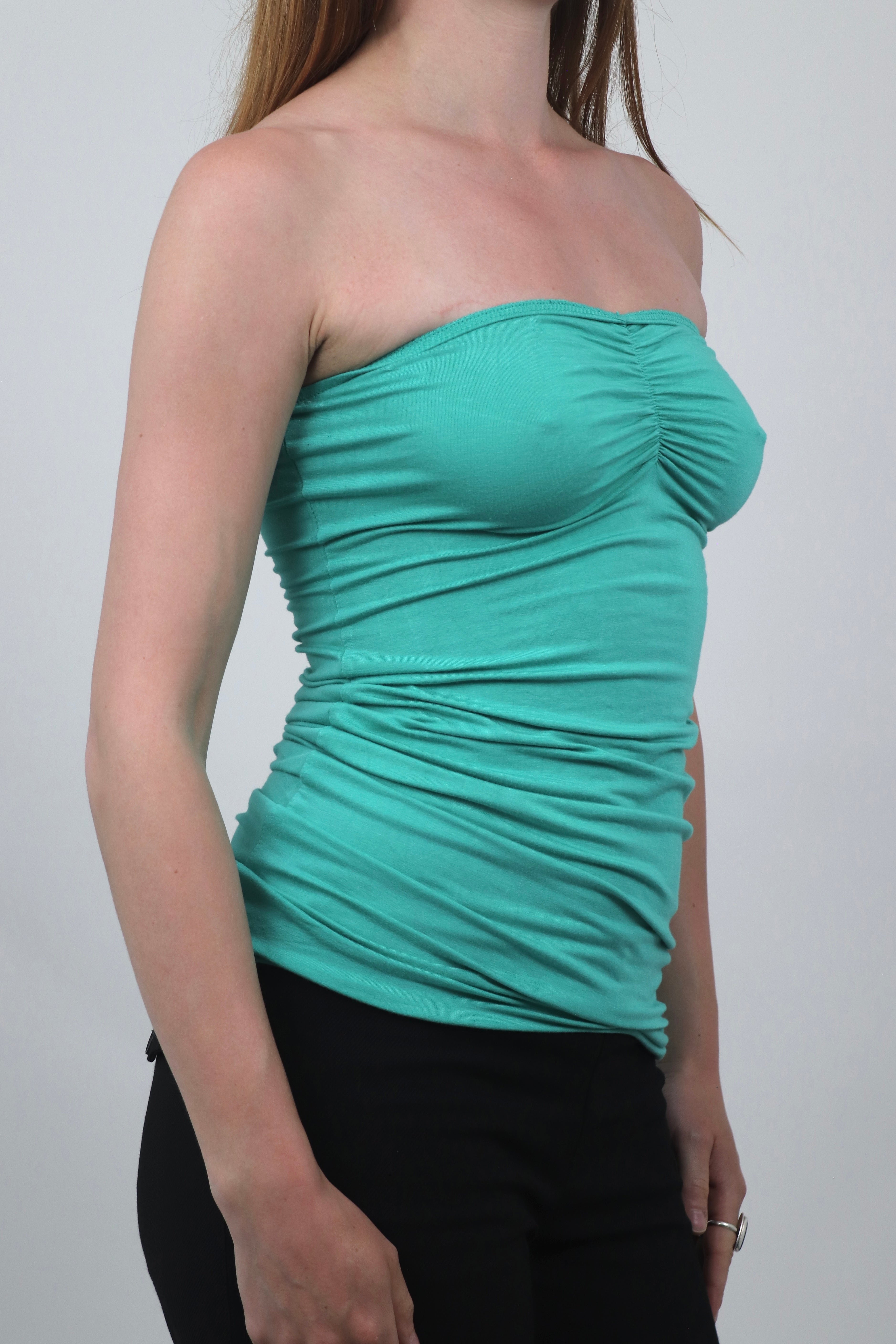 Turquoise Bandeau Top