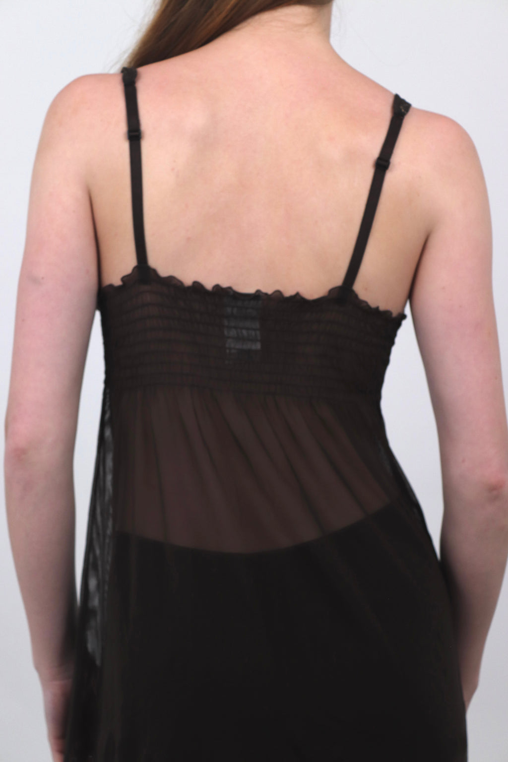 Brown Intimissimi Sheer Slip Dress