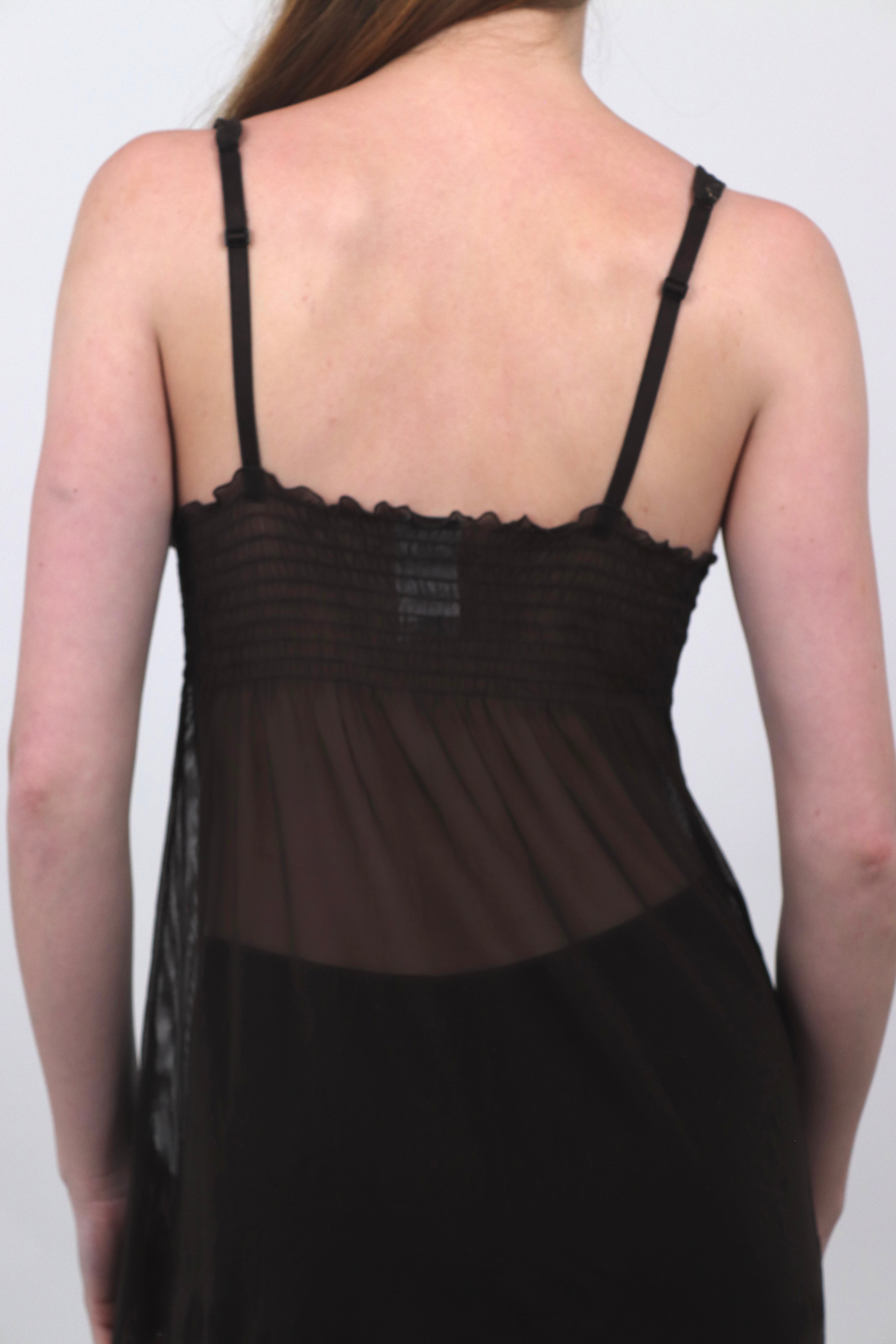 Brown Intimissimi Sheer Slip Dress