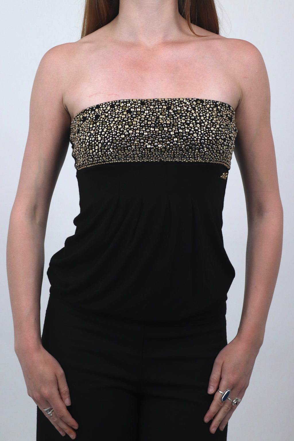 Diamanté Jersey Bandeau Top