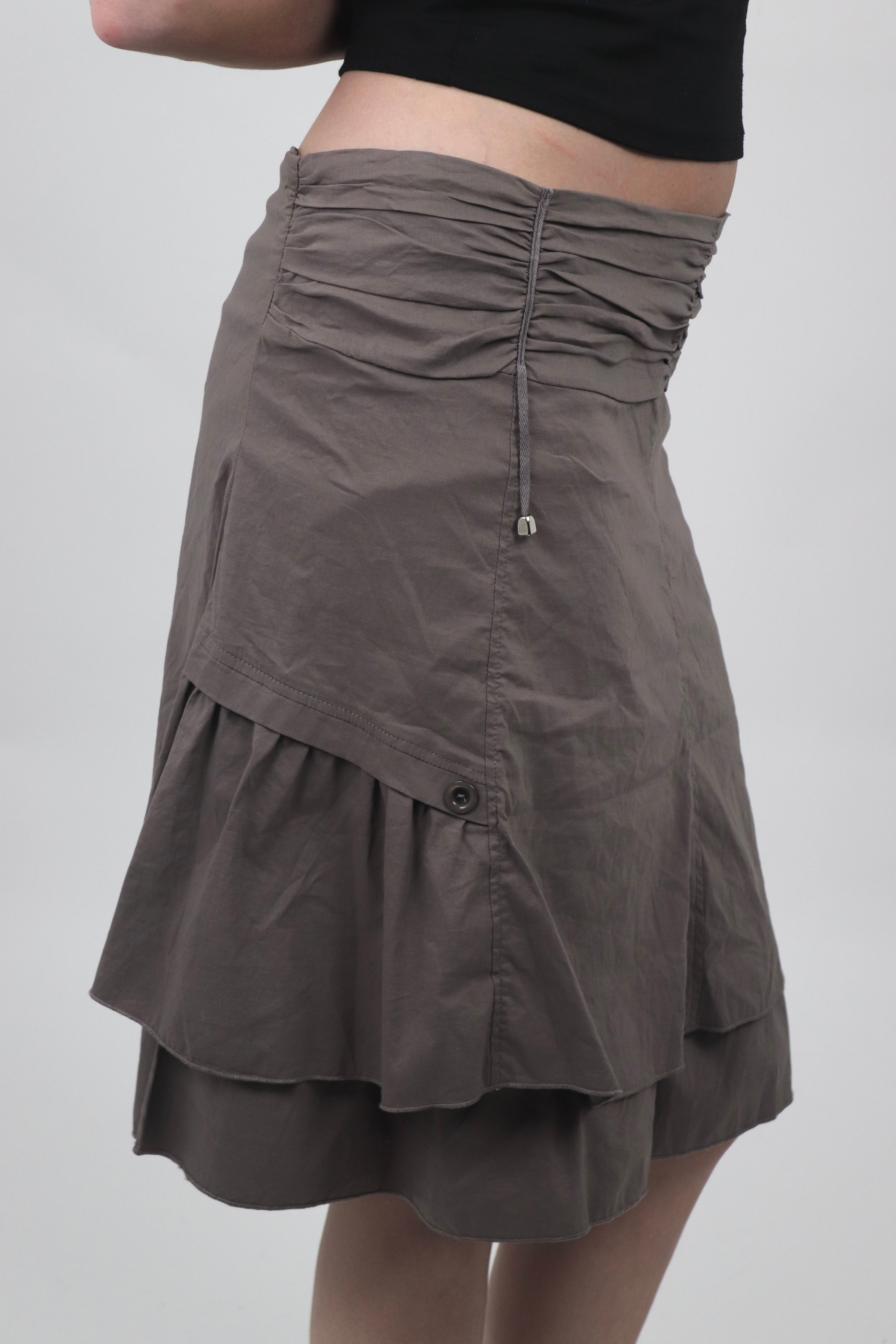 Comme Und Femme Ruffle Midi Skirt