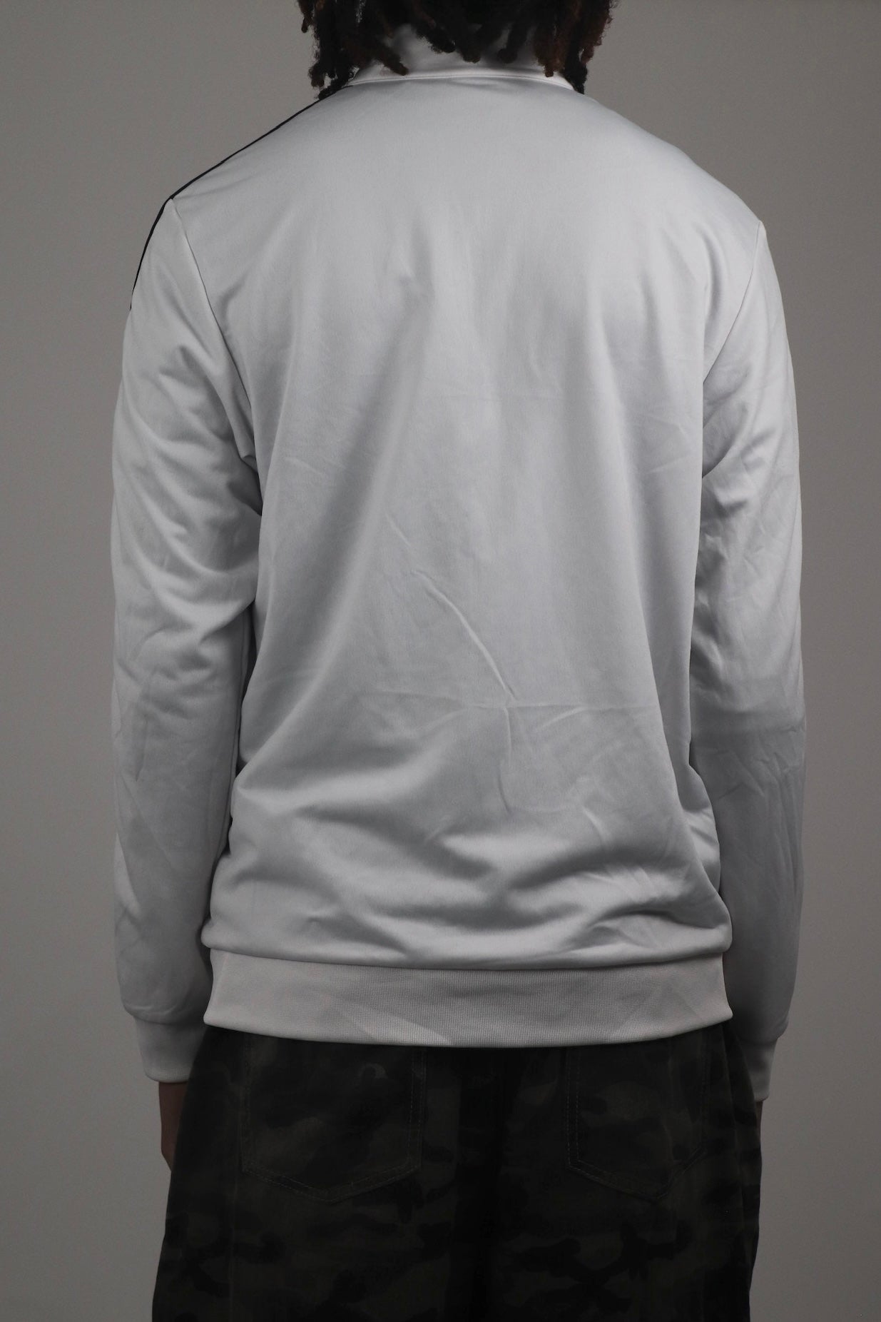 White and Black  Adidas Track Jacket