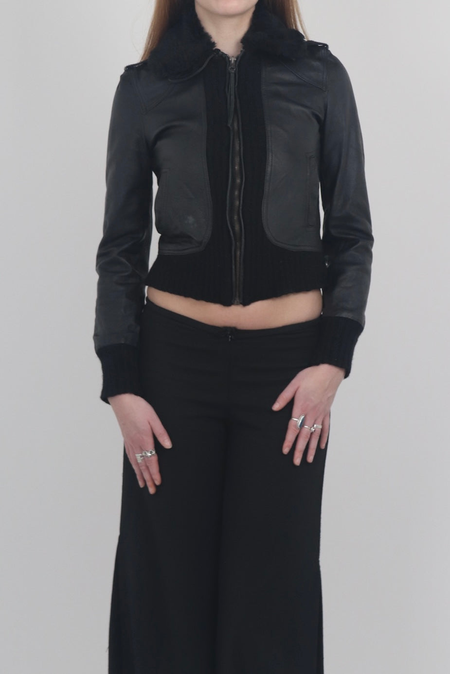 Morgan De Toi Cropped Black Jacket