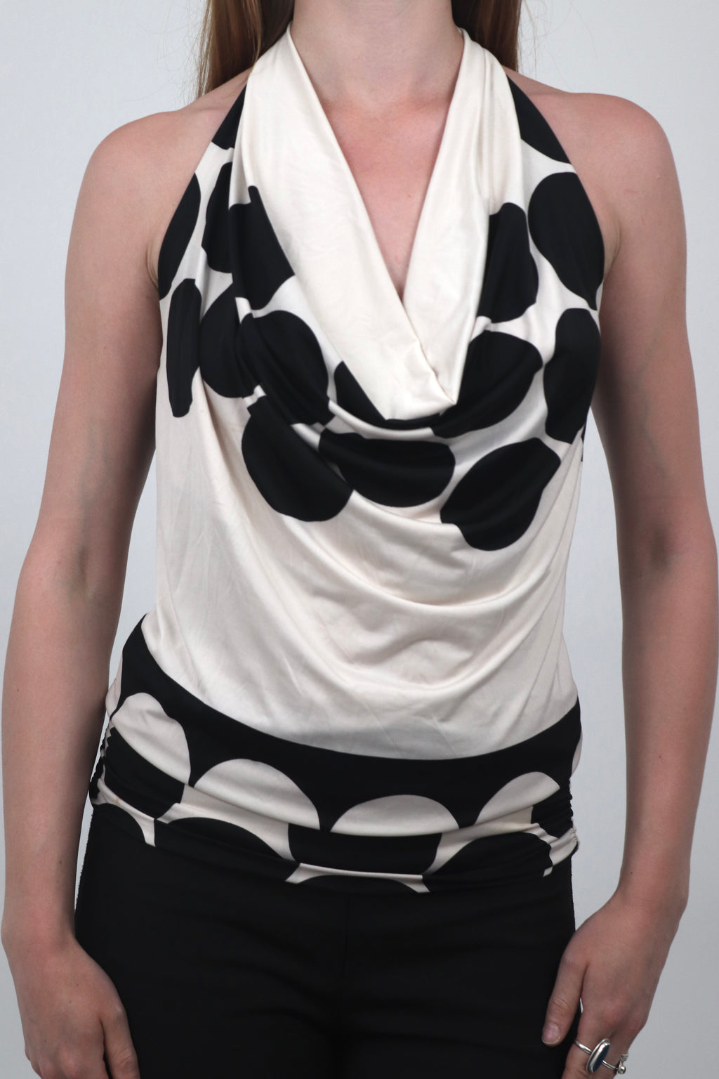 Polka Dot Draped Dress/Top