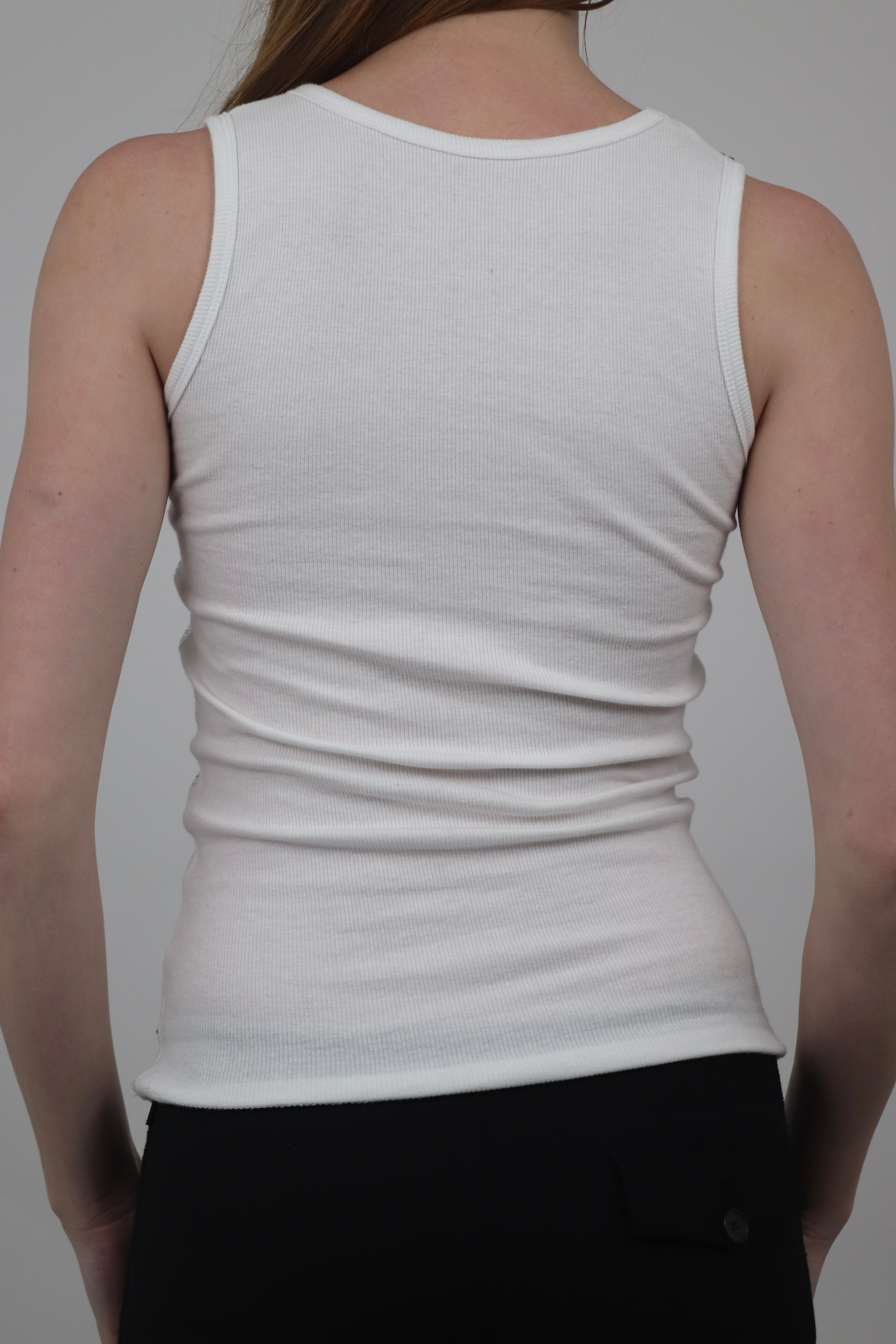 Diamante White Cami Top