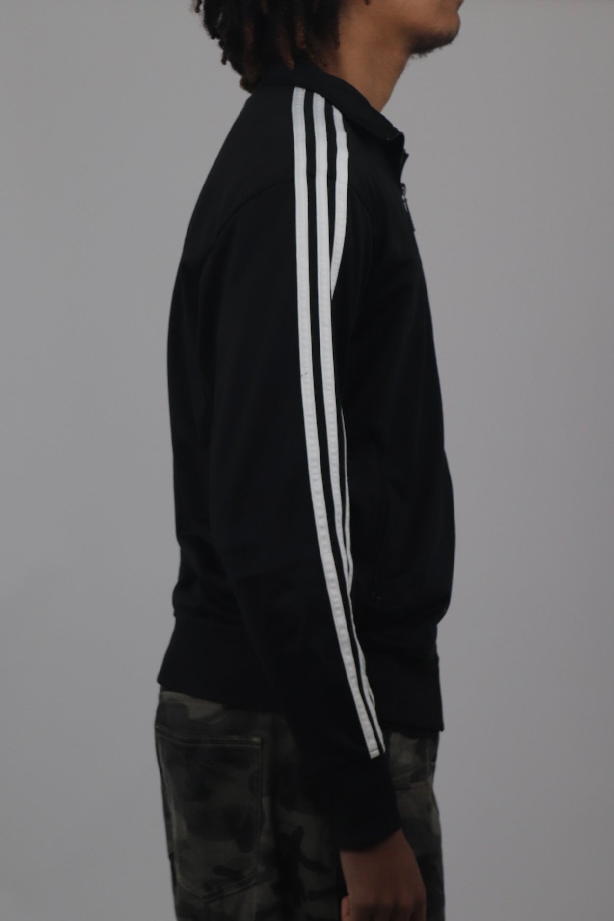 Black And White Adidas Originals Track Jacket