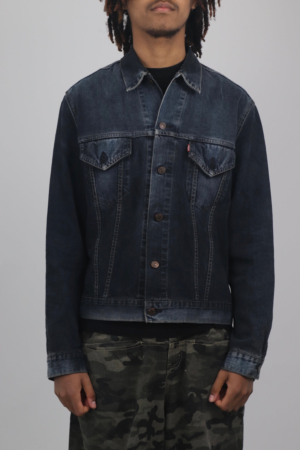 Levi's Navy Washed Denim Jacket